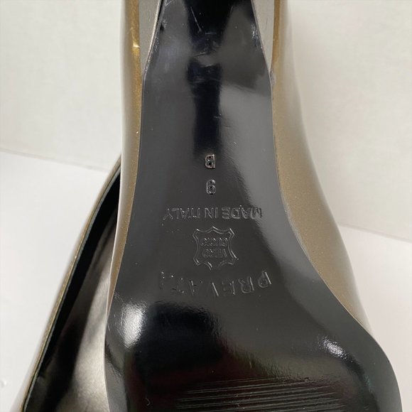 PREVATA METALLIC GREEN WOMENS HEELS IN SIZE 8B - Picture 10 of 10